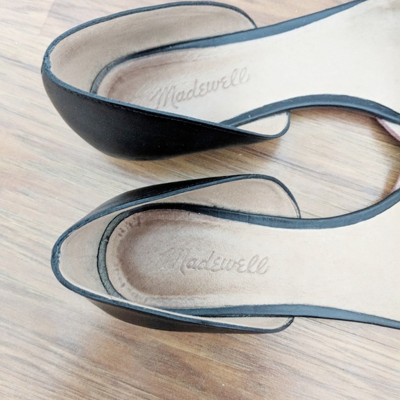 Madewell D'Orsay Cabernet Red Calf-Hair Flats 9 - Picture 4 of 8